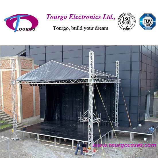 Concert Stage Truss Project With Vaulted Roof