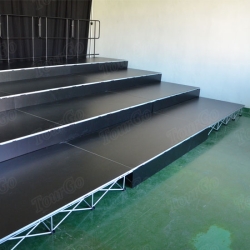 TourGo Choir Stage for Sale with Portable Mobile Stage Platform Used Church