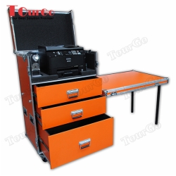 TourGo Custom Production Flight Case With Printer, Router and Nespresso Machine Storage
