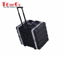 ABS Rack Case 8U Depth 17'' with Trolley and Wheel