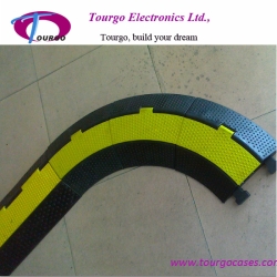 2 channel Rubber Cable Ramp 30° Turn