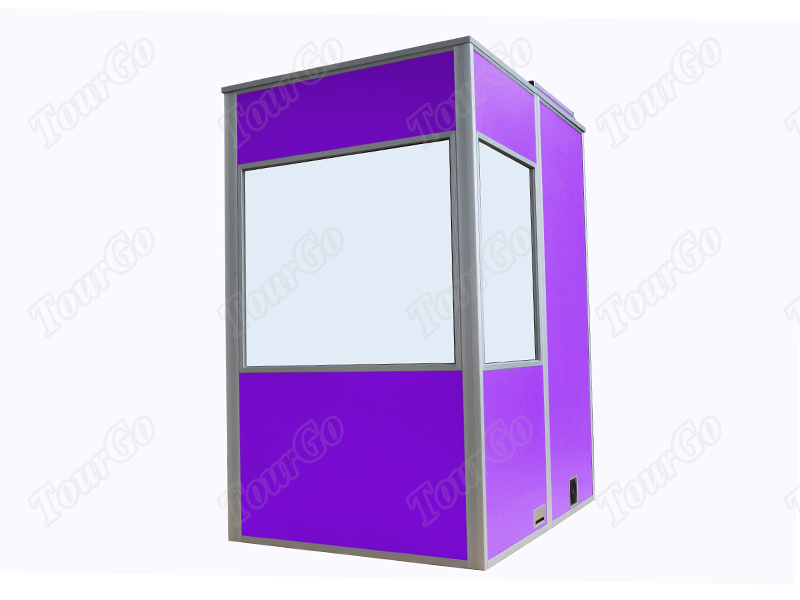 Mobile Soundproof Booth for One person in Purple