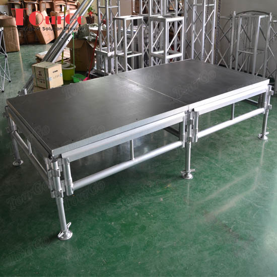 TourGo 4ft x 8ft Portable Outdoor Concert Aluminum Stage for Stage Rental