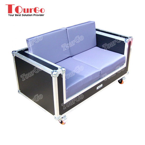 Custom Portable Furniture Flight Case 2 Seater Sofa case