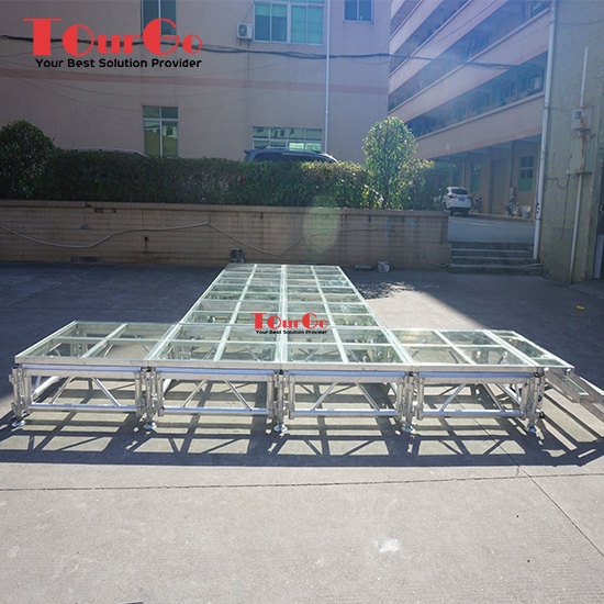 Aluminum Transparent Acrylic Glass Stage for Wedding