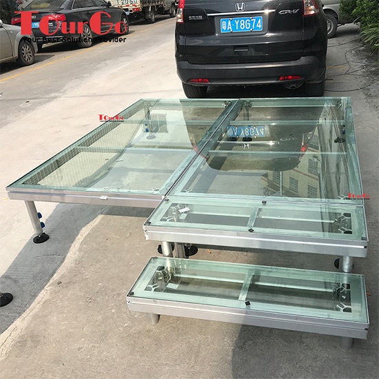 Acrylic Adjustable Aluminum Stage For Show