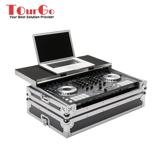 PIONEER DDJ-RX CONTROLLER FLIGHT CASE WORKSTATION WITH LAPTOP STAND