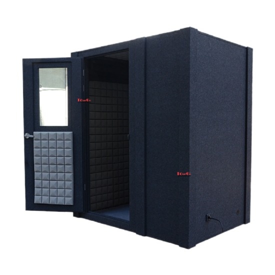 Easy Install Sound Isolation Booth Two-person Live Broadcast Recording Studio Phone Booth
