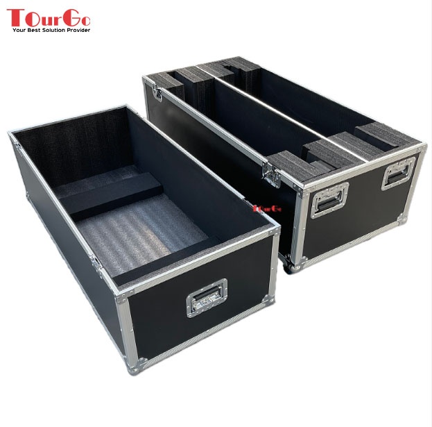 Custom Stackable 70 inch Dual Screen Plasma LCD LED TV Spider Flight Road Storage Portable Case