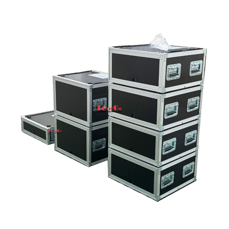 Two Case Rack 2U 4U 6U 8U Rack Road Case Slam Door Rack Cases Sliding Door Flight Case