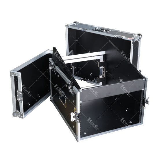 12U Top Slanted 6U Vertical Pro Combo Rack Case