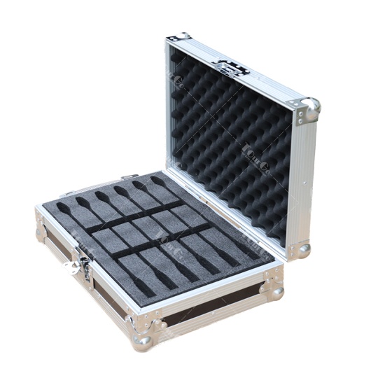 Microphone Flight Case for 6 X sennheiser meg 14-40b