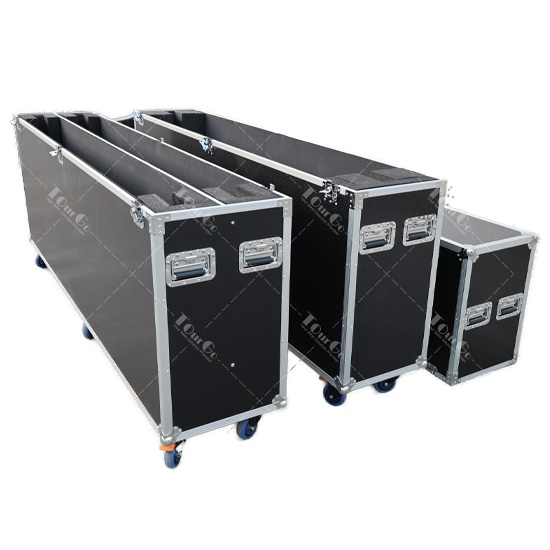 Universal 98Inch Single or 2in1 LCD/LED/Plasma TV Flight Case With 4″ Wheels