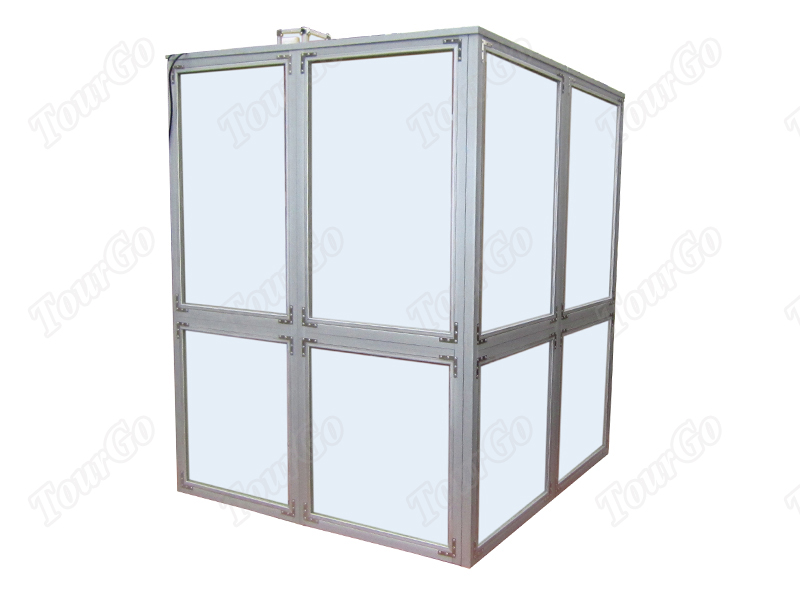 Full Transparent interpreter booths for 2 persons