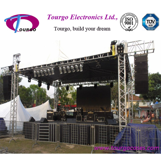 Aluninum Truss system With Line Array Speaker Wing