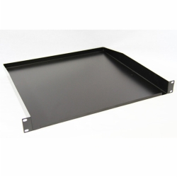 1U 19” Black Rack Mount Tray