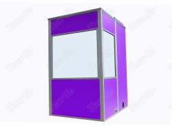 Mobile Soundproof Booth for One person in Purple