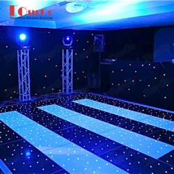 TourGo 18X16 ft black and white starlit dance floor for sale