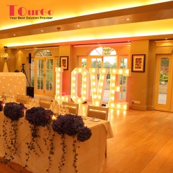 TourGo LED love marquee letter lights for wedding decoration