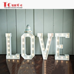 TourGo High Quality Love Light Sign for Wedding Light up Letters