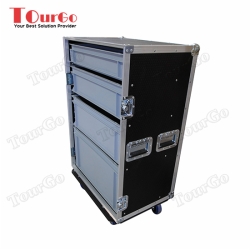  TourGo Custom Large 4 Drawer Production Flight Case