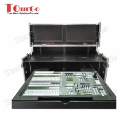  TourGo Twin 10u Production Workstation With Pull Out Drawer And TFT Mounting Facilities