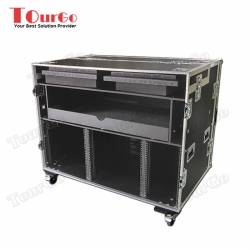  TourGo Twin 10u Production Workstation With Pull Out Drawer And TFT Mounting Facilities