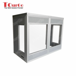 TourGo Customized Portable Tabletop Interpreter Booths for Two Person Size :120 x 60 x 90cm