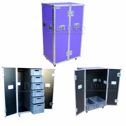 Custom Furniture Wardrobe Flight Road Case With Storage