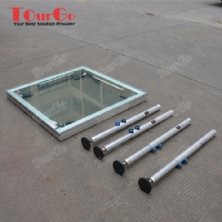 Aluminum Assembly Transparent Glass Acrylic Portable Stage for Swimming Pool