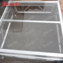 Aluminum Clear Acrylic Glass Stage For Wedding Decoration