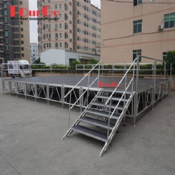 Portable Stage/Adjustable Aluminum Stage/Mobile Stage Wooden Platform