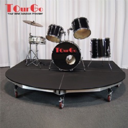 Portable Rolling Drum Riser For Stage Performance