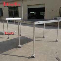 Non-slip Industrial Material Stage Platform With Wheels