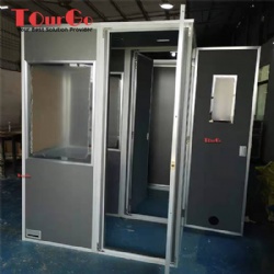 Customize one person interpreter booth with three doors: W900xD1500xH2000mm
