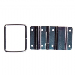 Road Case Lid stay with Small Hinge - Chrome