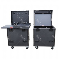 Stackable Utility Trunk Cases w/Divider with Wheels