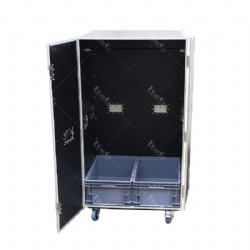 Heavy Duty Mobile Wardrobe Travel ATA Road Case with Wheels