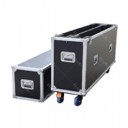 2in1 dual 65inch LCD/LED/Plasma TV Flight Case With 4″ Wheels