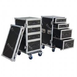 Custom size 4 drawer flight case