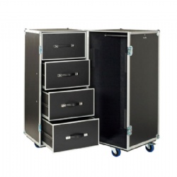 4 DRAWER DOUBLE SIDED ‘HUGE’ WARDROBE CHEST ATA 3/8″ CASE TRUNK