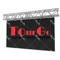 Silver Black 5 Chord Linear Aluminum Truss for Hanging LED Video Walls and Stage Lights