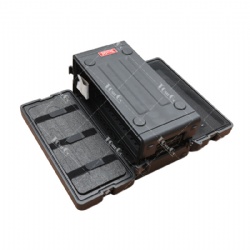 PE 4U Wireless Microphone Receiver Shallow 25cm Depth Rack Flight Case