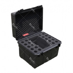 Handheld Microphone PE Case (Holds 20) With Storage Compartment