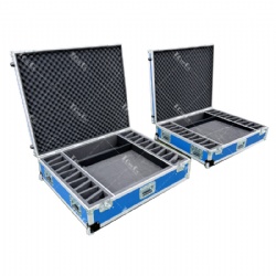 Custom Multi-slot Mic Stand Flight Case Durable Touring Microphone Bracket Transport Case
