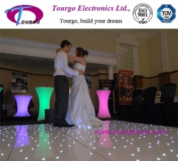 White starlit LED Dance Floor --LED starlite dance floors